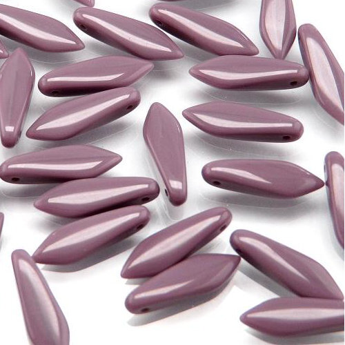 5mm x 16mm Dagger Bead - Opaque Lilac  - 23020