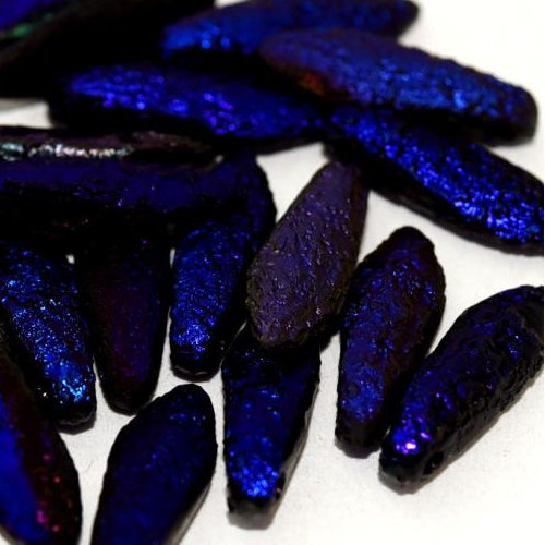 5mm x 16mm Dagger Bead - Jet Etched Azuro Full - 23980-22283
