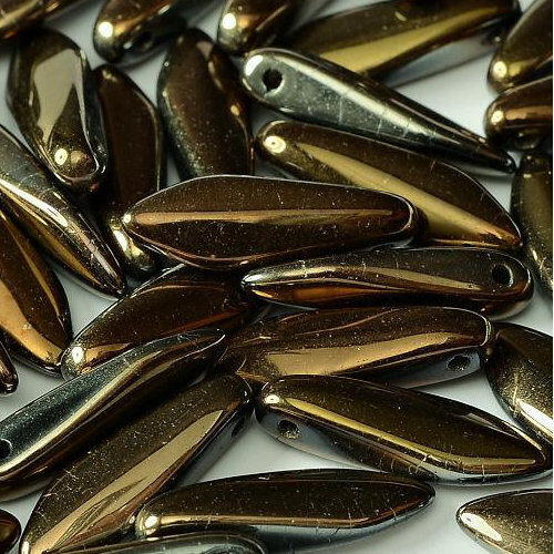 5mm x 16mm Dagger Bead - Jet Valentinite Full - 23980-22603