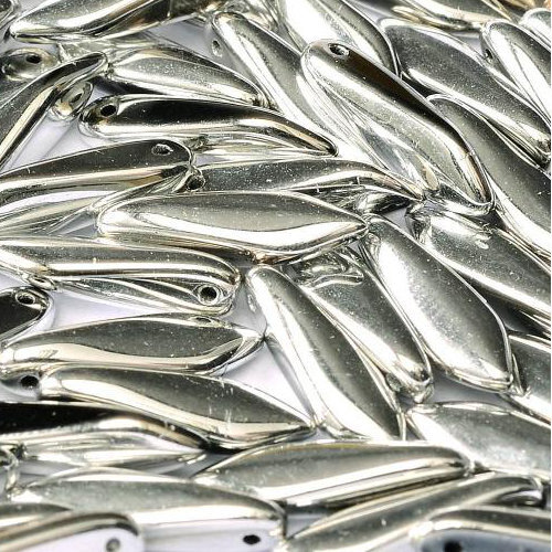 5mm x 16mm Dagger Bead - Jet Labrador Full - 23980-27000