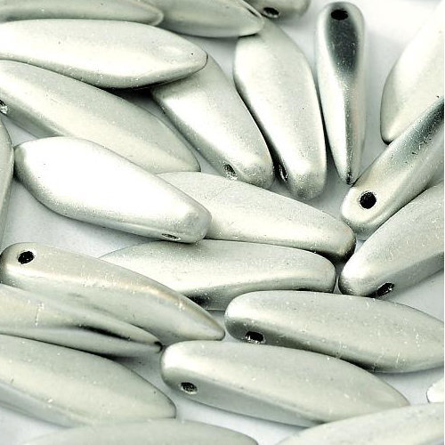5mm x 16mm Dagger Bead - Jet Labrador Full Matted - 23980-27070