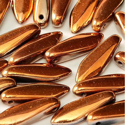 5mm x 16mm Dagger Bead - Jet Sunset Full - 23980-27133 - 25 Piece Bag
