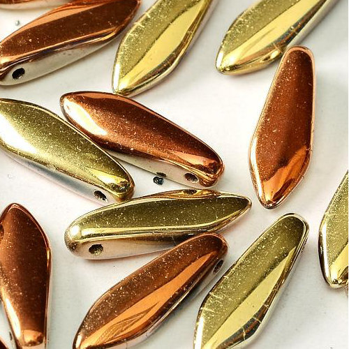 5mm x 16mm Dagger Bead - Jet California Gold Rush - 23980-98542