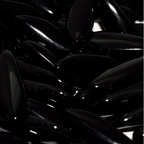 5mm x 16mm Dagger Bead - Jet - 23980