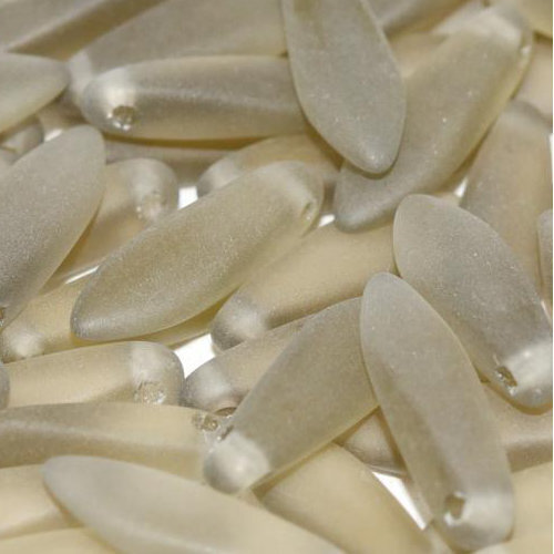 5mm x 16mm Dagger Bead - Black Diamond Matted - 40010-84110