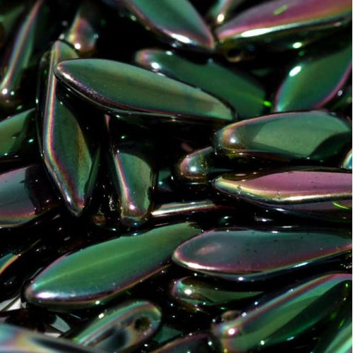 5mm x 16mm Dagger Bead - Chrysolite Full Apricot Medium - 50050-29123