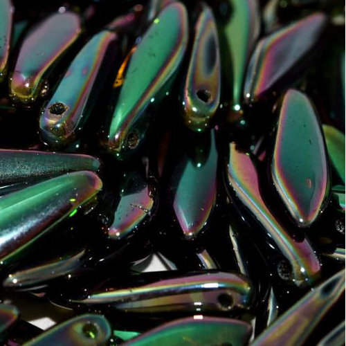 5mm x 16mm Dagger Bead - Emerald Full Apricot Medium - 50720-29123