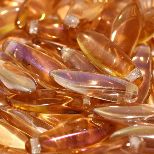 5mm x 16mm Dagger Bead - Rosaline Clarit - 70110-22901