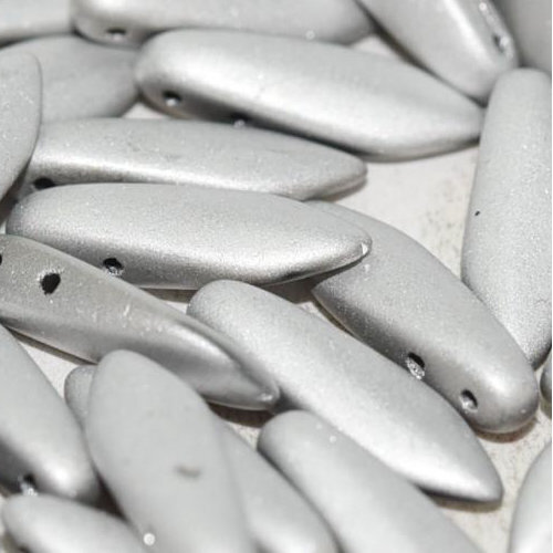 5mm x 16mm 2 Hole Dagger Bead - Crystal Labrador Full Matted - 00030-27070 - 25 Piece Bag