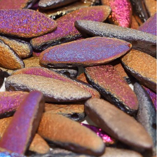 5mm x 16mm 2 Hole Dagger Bead - Crystal Etched Sliperit Full - 00030-29583 - 25 Piece Bag