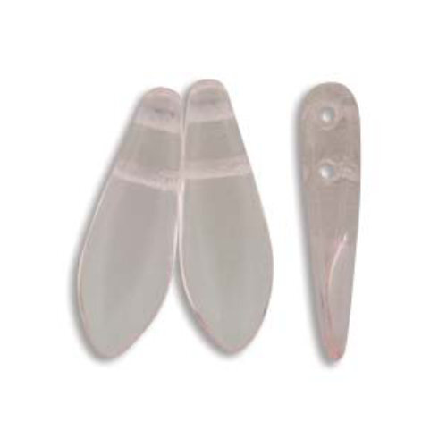 5mm x 16mm 2-Hole Dagger - Rosaline - DGR2-516-70100 -  50 Bead Strand