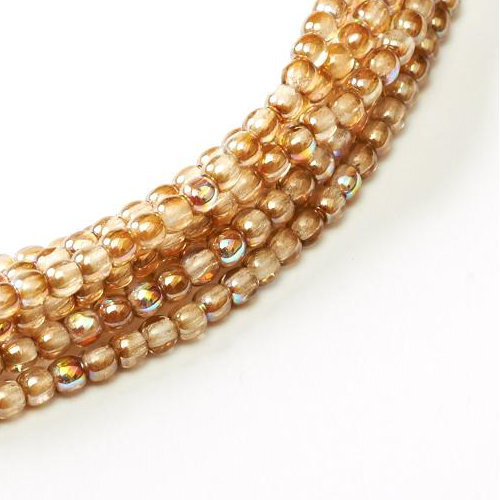 2mm Druk (Round) Bead - Crystal Brown Rainbow - 00030-98532