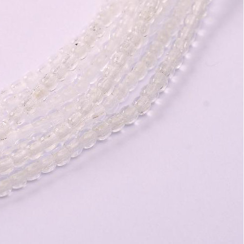 2mm Druk (Round) Bead - Crystal - 00030
