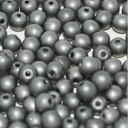 3mm Druk (Round) Bead - Crystal Chrome Full Matted - 00030-27470