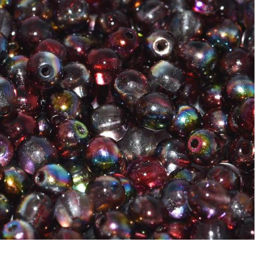 3mm Druk (Round) Bead - Crystal Magic Wine - 00030-95200