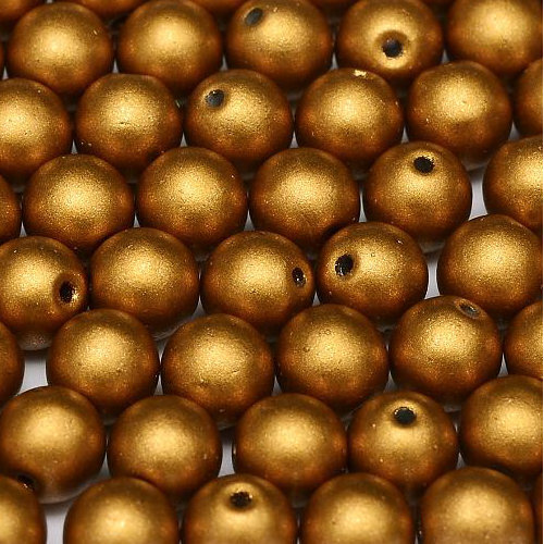 3mm Druk (Round) Bead - Brass Gold - 01740