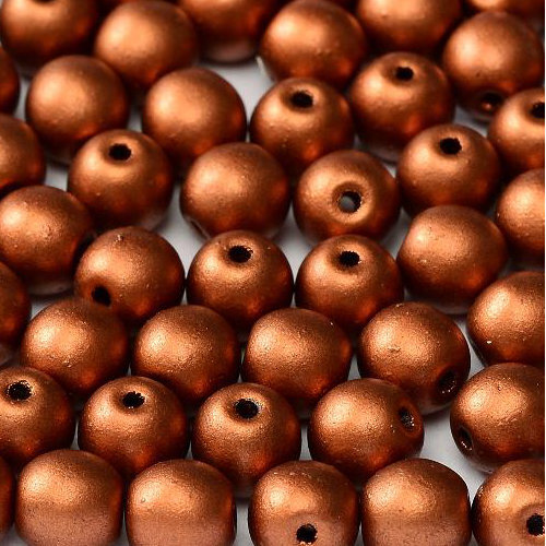 3mm Druk (Round) Bead - Copper - 01750