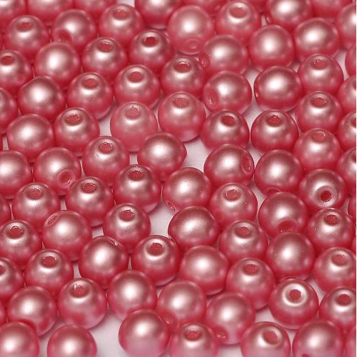 3mm Druk (Round) Bead - Alabaster Pastel Pink - 02010-25008