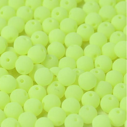 3mm Druk (Round) Bead - Alabaster Soft Yellow - 02010-92921