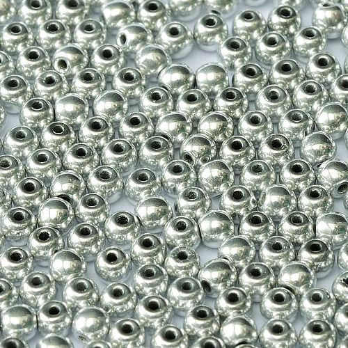 3mm Druk (Round) Bead - Jet Labrador Full - 23980-27000