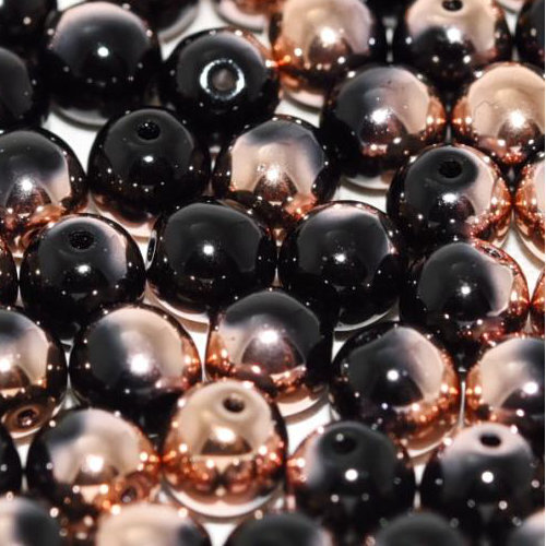 3mm Druk (Round) Bead - Jet Capri Gold - 23980-27101
