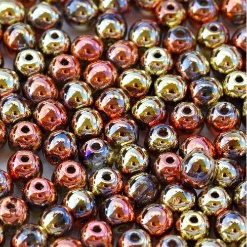 4mm Druk (Round) Bead - Crystal California Gold Rush - 00030-98542