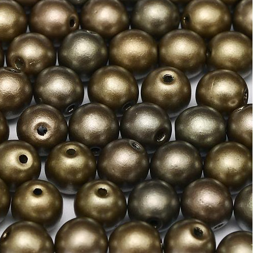 4mm Druk (Round) Bead - Zinc Iris - 01670