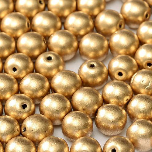 4mm Druk (Round) Bead - Aztec Gold - 01710