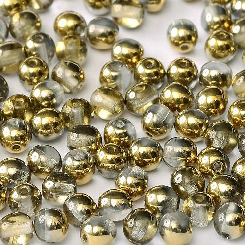 6mm Druk (Round) Bead - Crystal Amber - 00030-26441