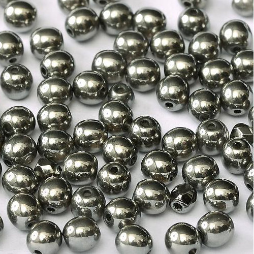 6mm Druk (Round) Bead - Crystal Full Chrome - 00030-27400