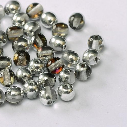 6mm Druk (Round) Bead - Crystal Bermuda Blue - 00030-29636