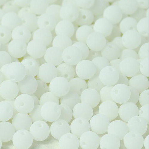 6mm Druk (Round) Bead - Alabaster White - 02010-92920