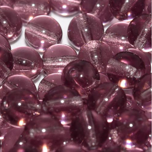 6mm Druk (Round) Bead - Amethyst - 20040