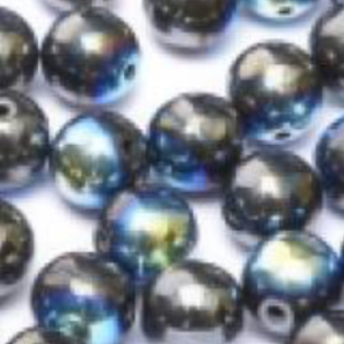 6mm Druk (Round) Bead - Jet Hematite AB - 23980-14400 2870