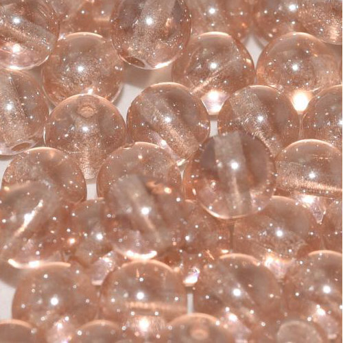 6mm Druk (Round) Bead - Rosaline Shimmer - 70130-14400 - 30 Piece Bag