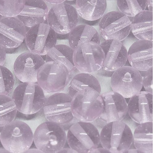 6mm Druk (Round) Bead - Rose  - 70200 - 30 Piece Bag
