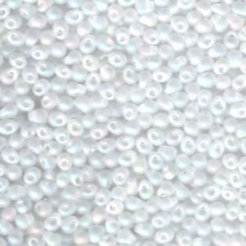 Miyuki 3.4mm Drop Bead - DP-9131FR - Matte Crystal AB