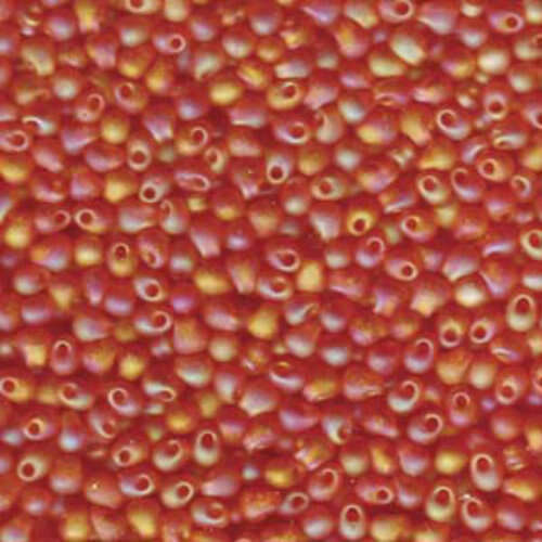 Miyuki 3.4mm Drop Bead - DP-9138FR - Matte Transparent Orange AB