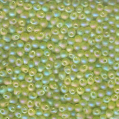 Miyuki 3.4mm Drop Bead - DP-9143FR - Matte Transparent Chartreuse AB