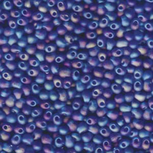 Miyuki 3.4mm Drop Bead - DP-9149FR - Matte Transparent Capri Blue AB