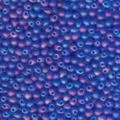 Miyuki 3.4mm Drop Bead - DP-9150FR - Matte Transparent Sapphire Blue AB