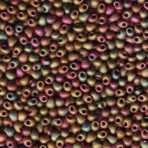 Miyuki 3.4mm Drop Bead - DP-92035 - Matte Metallic Khaki Iris