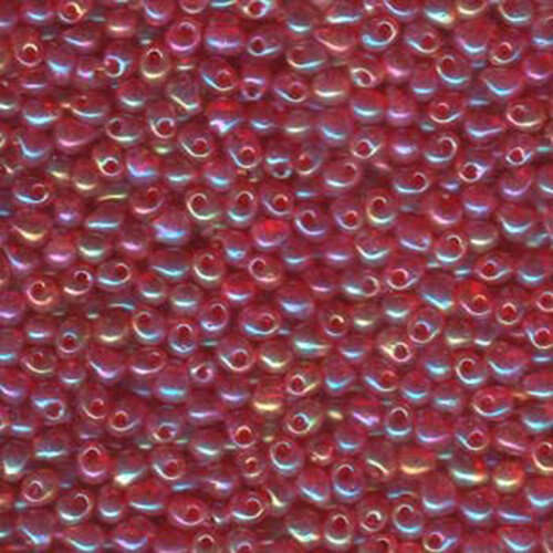 Miyuki 3.4mm Drop Bead - DP-9254 - Transparent Red AB