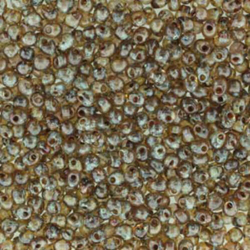 Miyuki 3.4mm Drop Bead - DP-94505 - Transparent Picasso Light Smoked Topaz