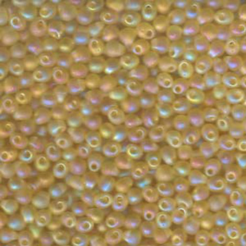 Miyuki 2.8mm Drop Bead - DP28-9132FR - Matte Transparent Light Topaz AB