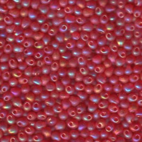 Miyuki 2.8mm Drop Bead - DP28-9140FR - Matte Transparent Red Orange AB