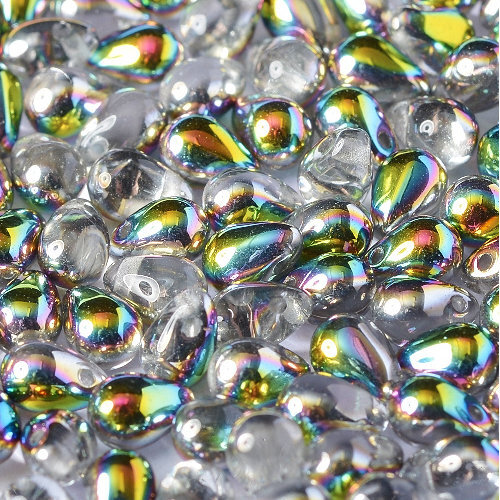 Drop Bead 4mm x 6mm - Crystal Vitrail - DRP-46-00030-28101