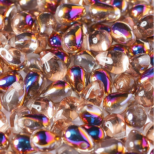 Drop Bead 4mm x 6mm - Crystal Sliperit - DRP-46-00030-29500