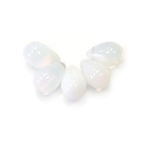 Drop Bead 4mm x 6mm - Milky White  - DRP-46-01000