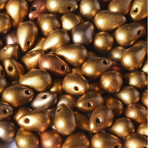 Drop Bead 4mm x 6mm -  Metallic Mix - DRP-46-01610